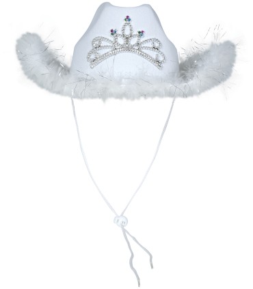 SOMBRERO FIELTRO BLANCO CON BOA