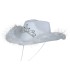 SOMBRERO FIELTRO BLANCO CON BOA