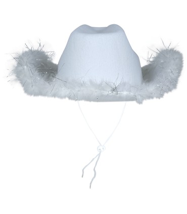 SOMBRERO FIELTRO BLANCO CON BOA