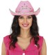 SOMBRERO COWBOY FIELTRO ROSA