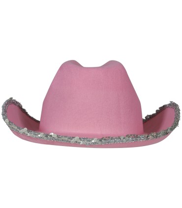 SOMBRERO COWBOY FIELTRO ROSA