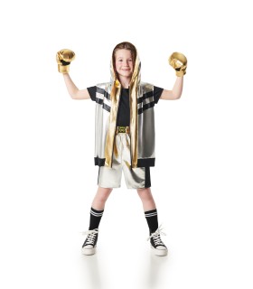 Disfraz de Boxeador Plateado Unisex