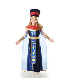 Disfraz de Egipcia Faraona Terciopelo Azul