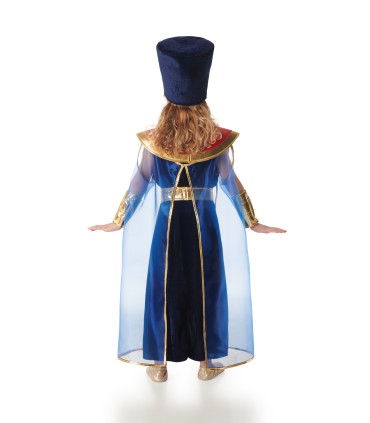 Disfraz de Egipcia Faraona Terciopelo Azul