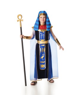 Disfraz de Egipcio Faraón Terciopelo Azul