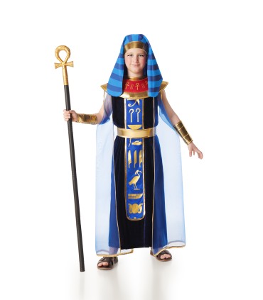 Disfraz de Egipcio Faraón Terciopelo Azul