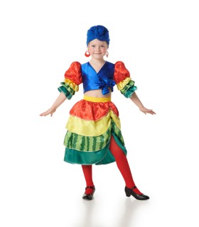 Disfraz de Rumbera Multicolor