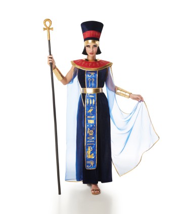 Disfraz de Egipcia Faraona Terciopelo Azul