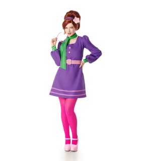 Disfraz de Mujer Años 70 Lila