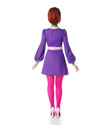 Disfraz de Mujer Años 70 Lila