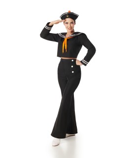 Disfraz de Marinera Pantalon Negro