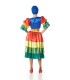 Disfraz de Rumbera Multicolor Mujer