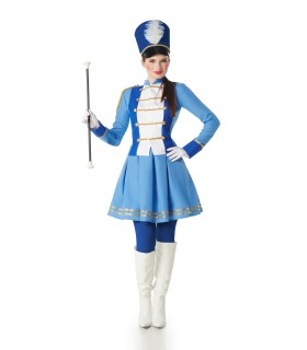 Disfraz de Majorette Azul Mujer