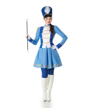 Disfraz de Majorette Azul Mujer
