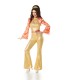 Disfraz de Disco Dorado Mujer