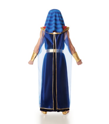 Disfraz de Egipcio Faraón Terciopelo Azul