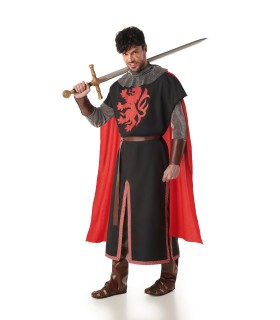 Disfraz de Caballero Medieval Negro Hombre