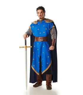 Disfraz de Caballero Medieval Azul Hombre