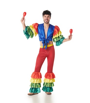 Disfraz de Rumbero Multicolor Hombre