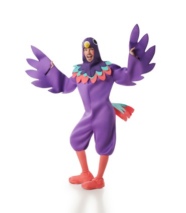 Disfraz de Guacamayo Morado Adulto