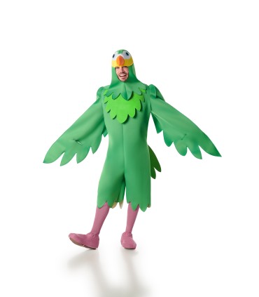 Disfraz de Papagallo Verde Adulto