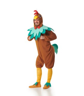 Disfraz de Gallo Marrón Hombre