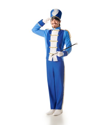 Disfraz de Majorette Azul Hombre