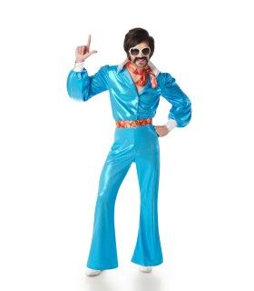 Disfraz de Disco Azul Hombre