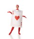 Disfraz de Carta As de Corazones Unisex Adulto Talla ML