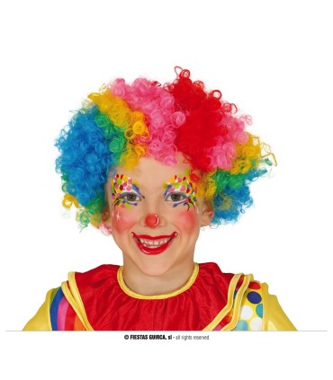 PELUCA PAYASO INFANTIL MULTICOLOR