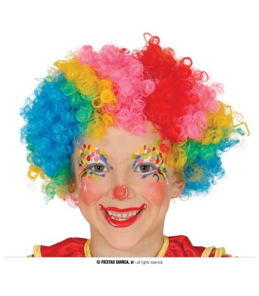 PELUCA PAYASO INFANTIL MULTICOLOR