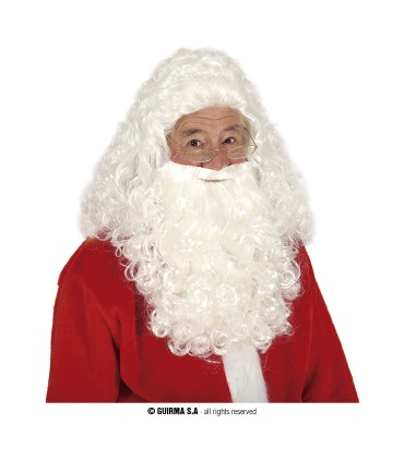PELUCA Y BARBA PAPA NOEL(ENVASE CAJA)