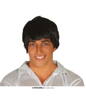 PELUCA HOMBRE NEGRA(ENVASE CAJA)