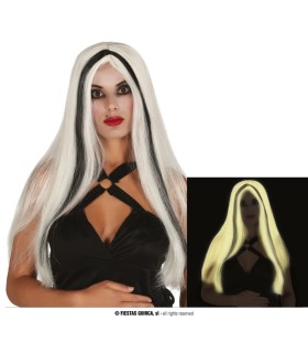 PELUCA GLOW IN THE DARK CON MECHAS EN CAJA