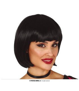 PELUCA MEDIA MELENA NEGRA EN CAJA