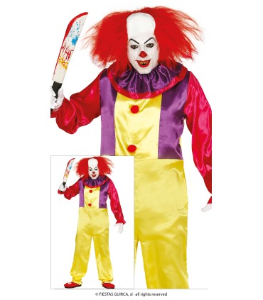 DISFRAZ DE PAYASO ASESINO ADULTO