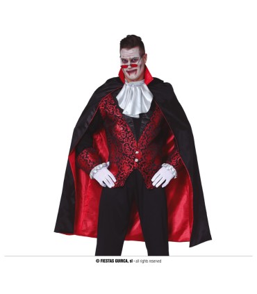 CAPA NEGRA CON FORRO ROJO 115 CMS.