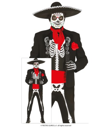 DISFRAZ DE MEXICAN SKELETON ADULTO