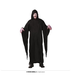 TUNICA NEGRA MUERTE CON CAPUCHA