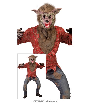 DISFRAZ DE LOBO FEROZ ADULTO TALLA L 52-54