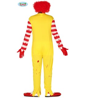 DISFRAZ DE BURGER CLOWN ZOMBIE ADULTO TALLA L 52 54