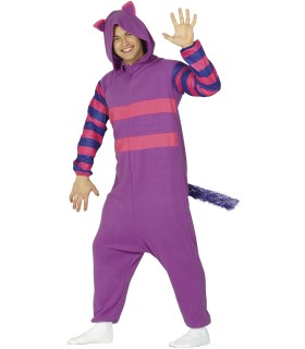 DISFRAZ DE PIJAMA GATO LILA ADULTO TALLA L 42 44