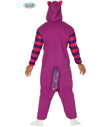 DISFRAZ DE PIJAMA GATO LILA ADULTO TALLA L 42 44