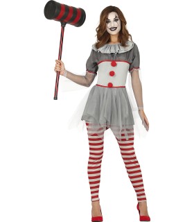 DISFRAZ DE PAYASA ADULTA