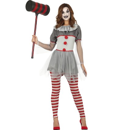 DISFRAZ DE PAYASA ADULTA