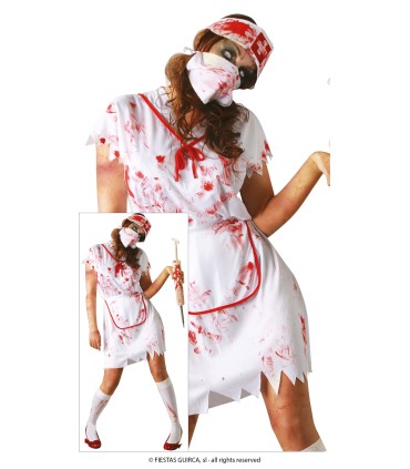 DISFRAZ DE ENFERMERA ZOMBIE ADULTA