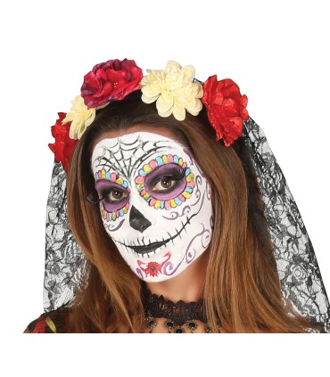 DISFRAZ DE COLOR CATRINA ADULTA