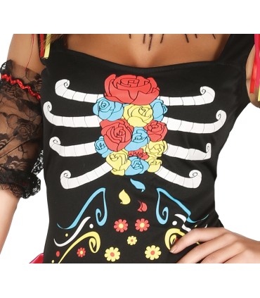 DISFRAZ DE COLOR CATRINA ADULTA