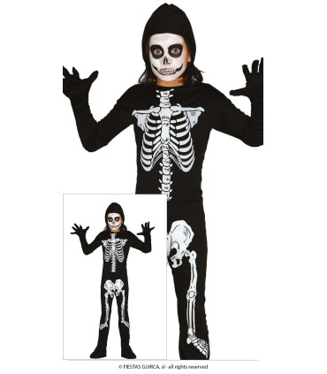 DISFRAZ DE ESQUELETO INFANTIL