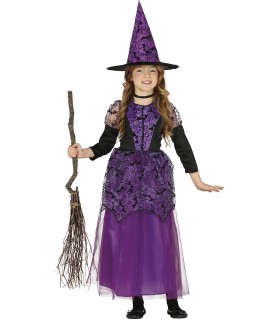 DISFRAZ DE BRUJITA LILA INFANTIL